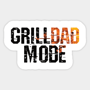 Grill Dad Mode Sticker